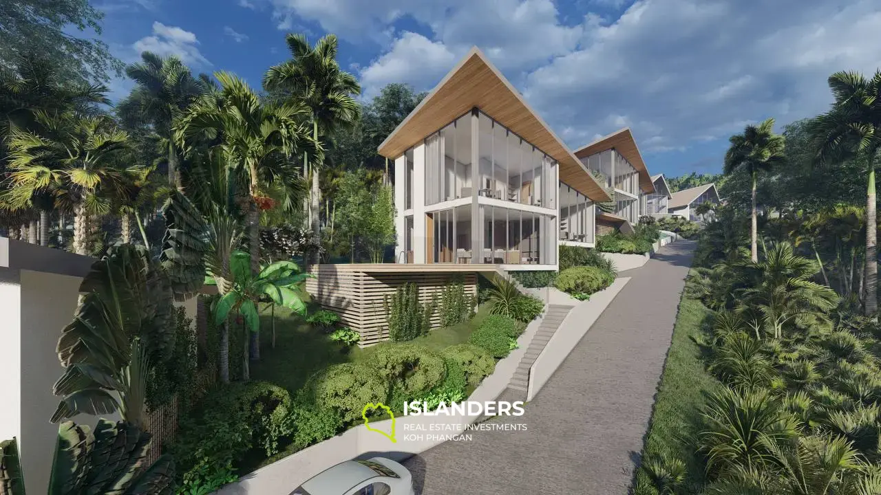 Tropical Serenity: 2BR Sea View Villa on Koh Phangan Plot5