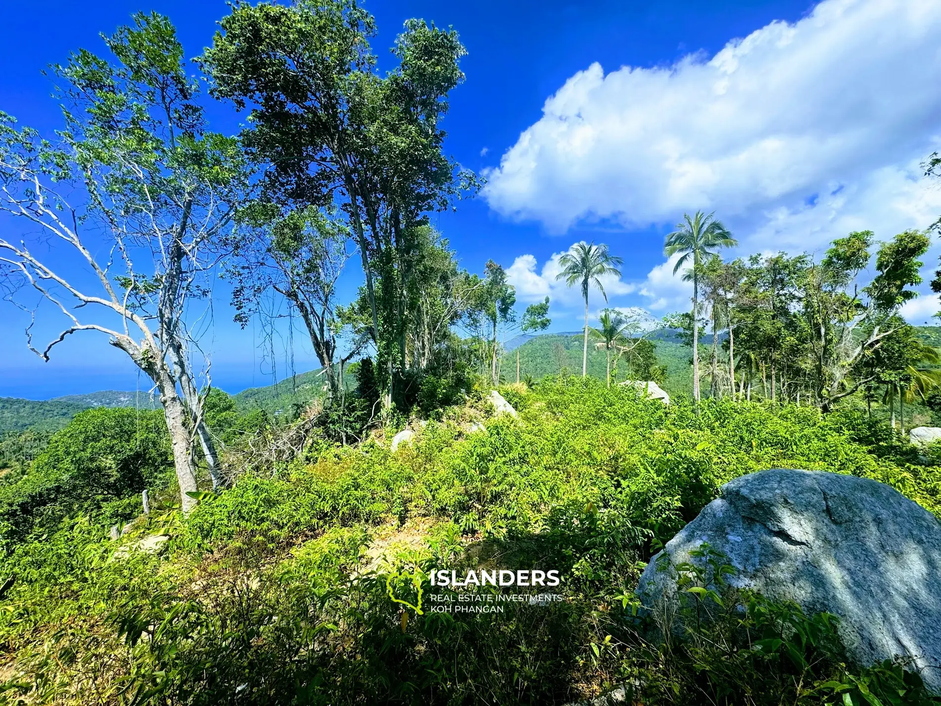 ที่ดินพระอาทิตย์ตกวิวทะเลที่สวยงามอย่างแน่นอนหาดยาว 4 ไร่ เกาะพะงัน