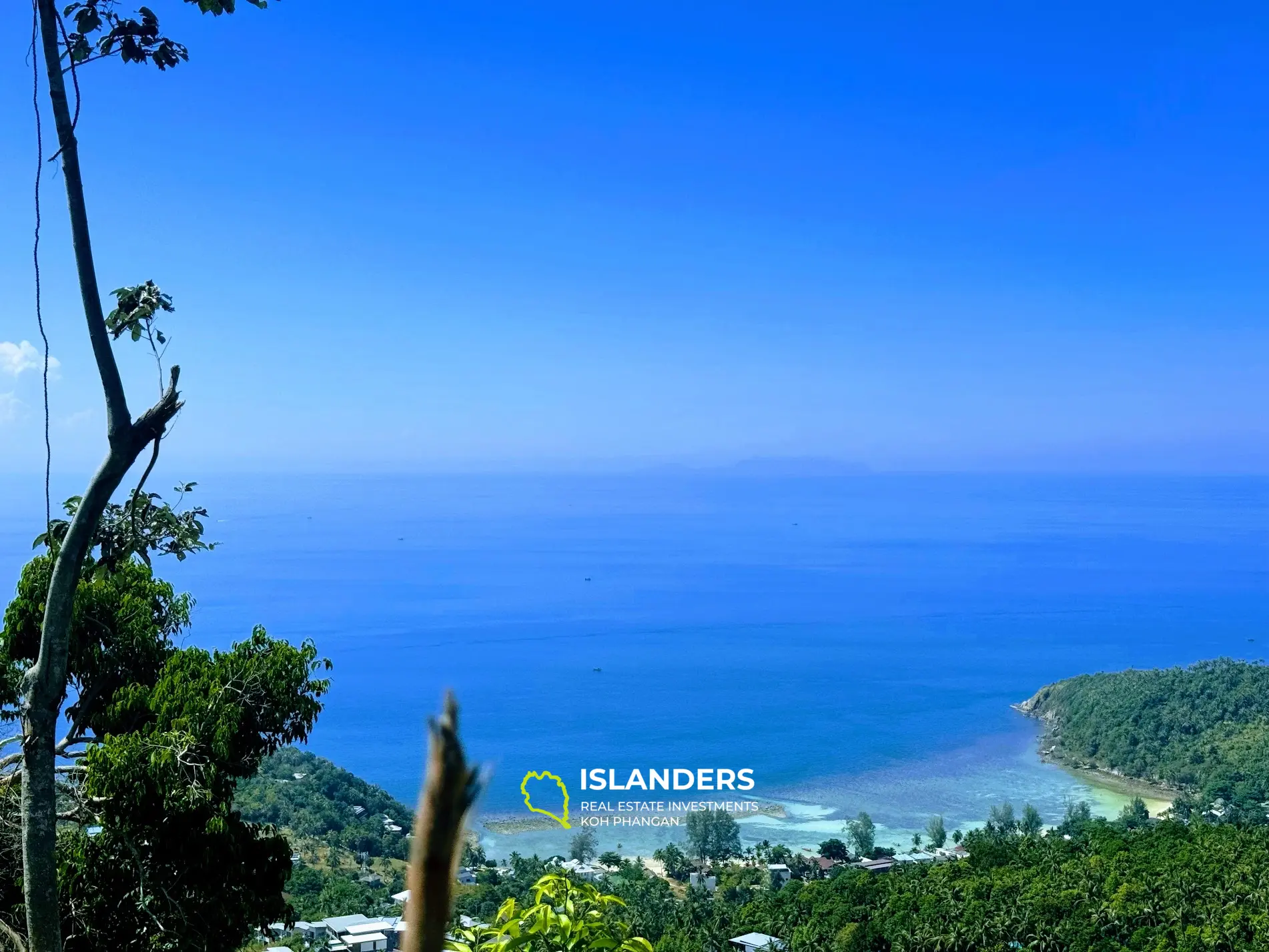 ที่ดินพระอาทิตย์ตกวิวทะเลที่สวยงามอย่างแน่นอนหาดยาว 4 ไร่ เกาะพะงัน