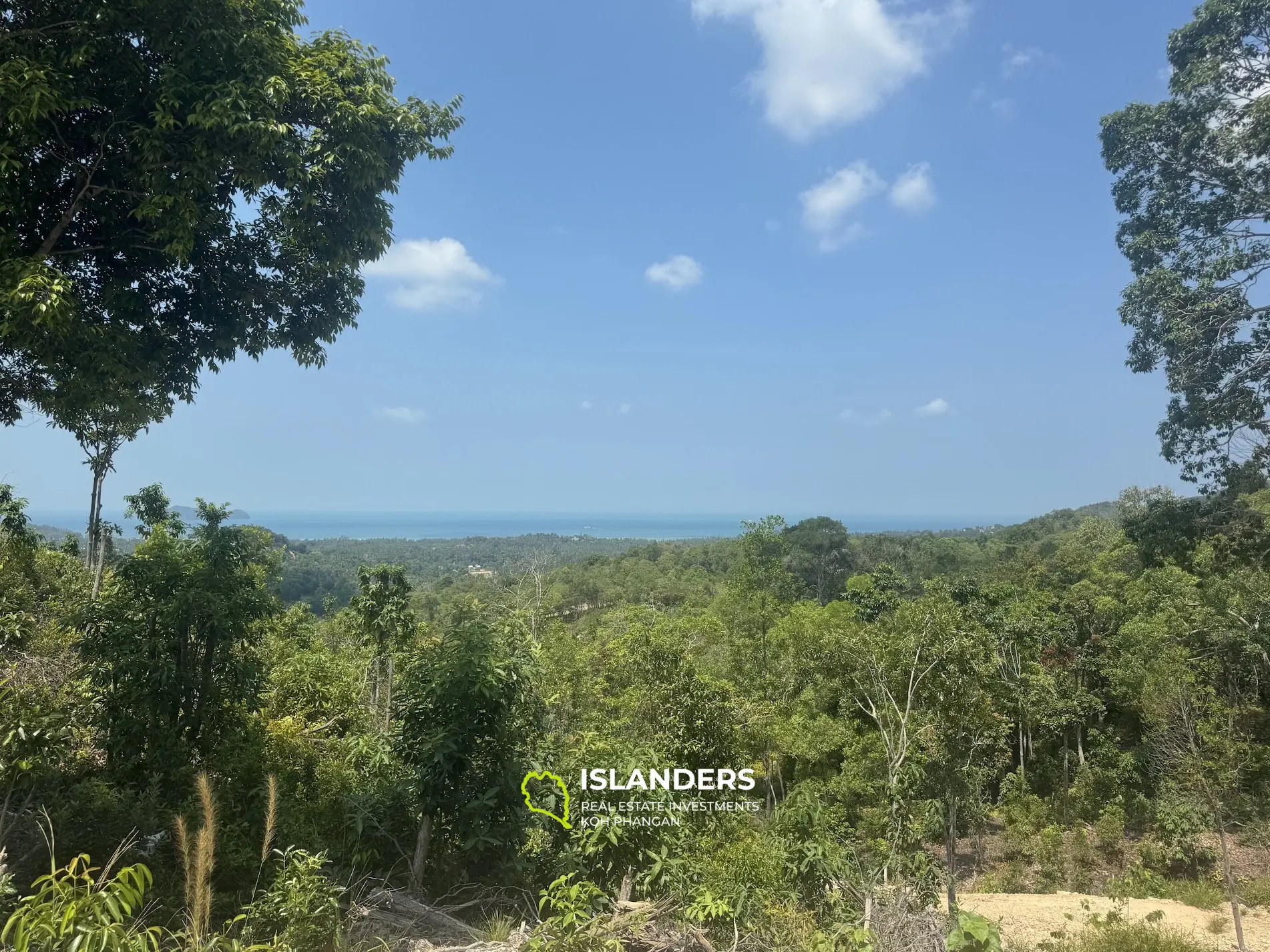 Amazing seaview and jungleview land with good potential in Sritanu (dirty road, no electricity), 3,8925 Rai