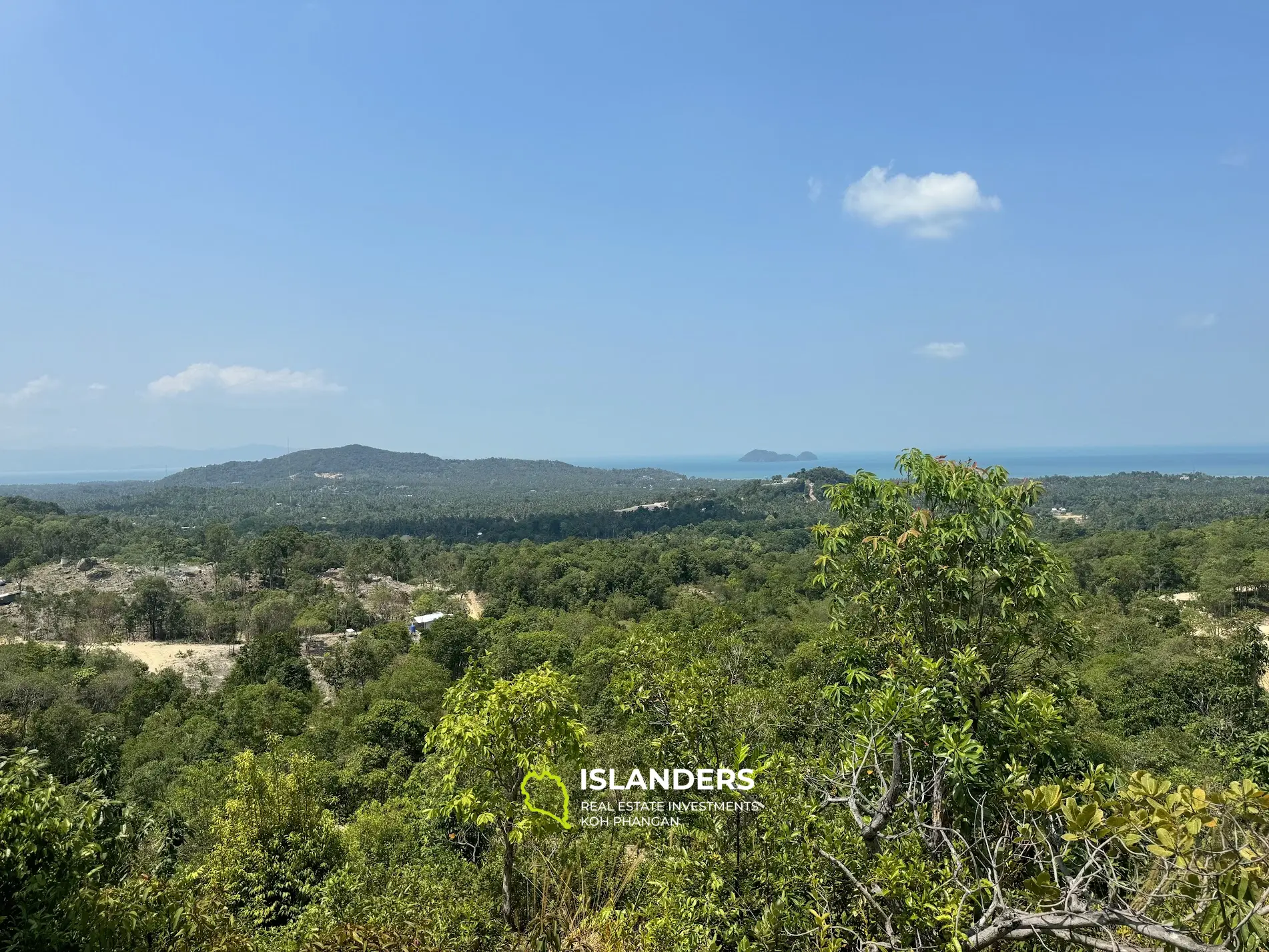 Amazing seaview and jungleview land with good potential in Sritanu (dirty road, no electricity), 3,8925 Rai