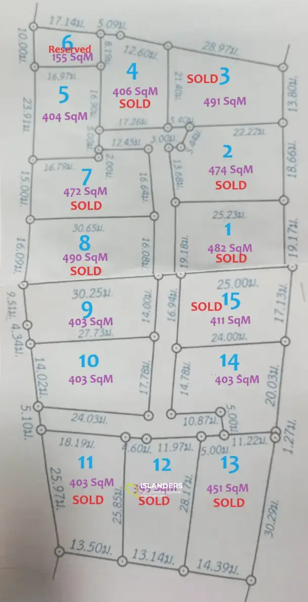 การพัฒนาที่ดินวิวทะเล – 15 แปลง