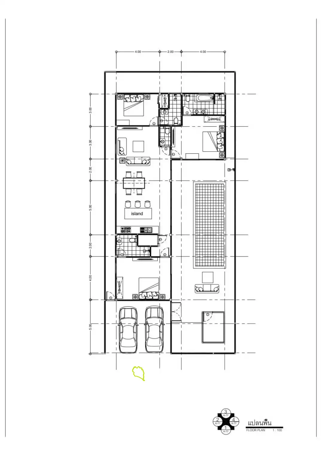 3 bedroom, 3 bathroom lease hold pool villas development in Lamai.