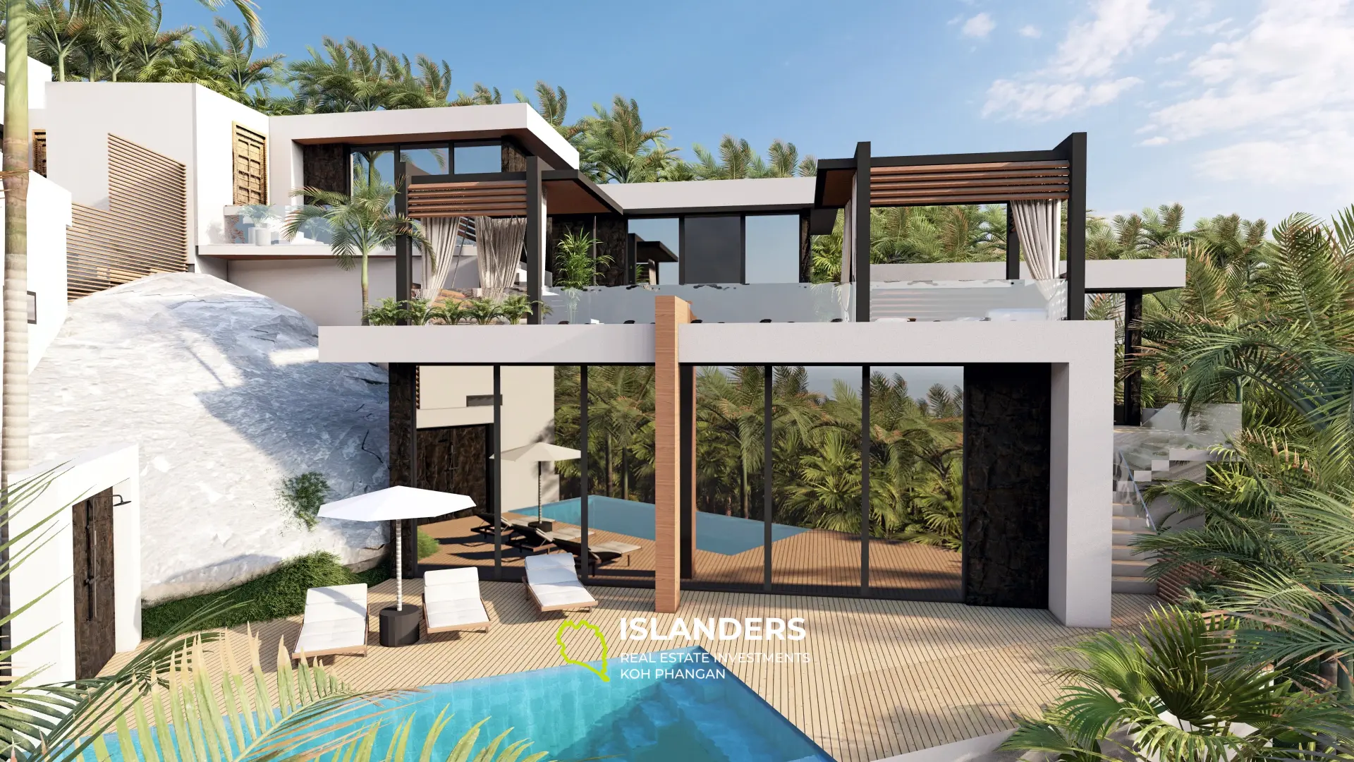 2 Bedroom Villa with stunning Seaview on Haad Yao Hills (Off plan, total 3 villas available)!