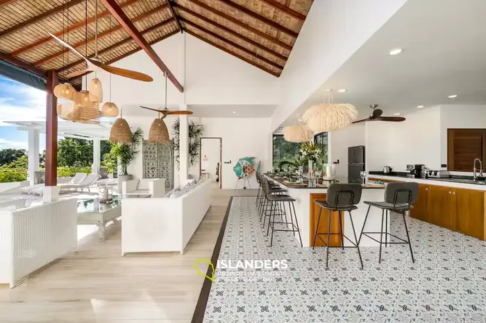 Luxury 3-Bedroom Sea View Pool Villa on 1 Rai Land – Srithanu Area