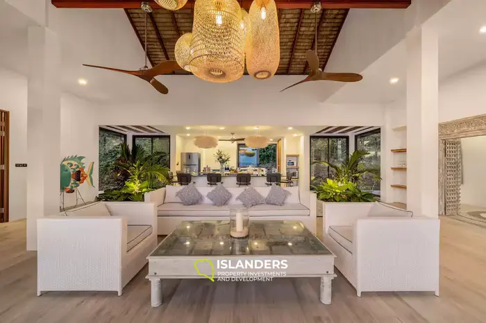 Luxury 3-Bedroom Sea View Pool Villa on 1 Rai Land – Srithanu Area