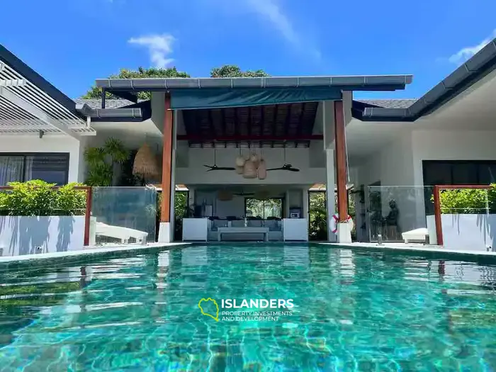 Luxury 3-Bedroom Sea View Pool Villa on 1 Rai Land – Srithanu Area