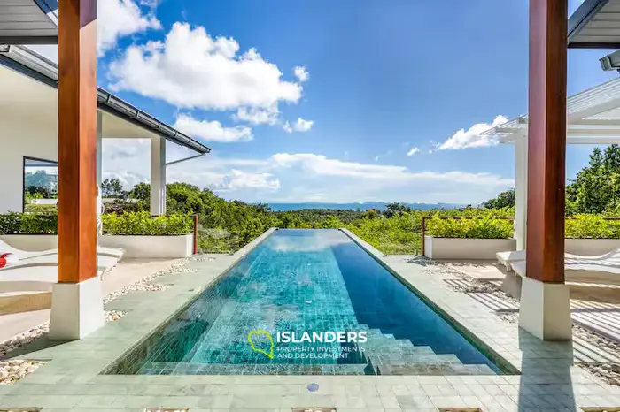 Luxury 3-Bedroom Sea View Pool Villa on 1 Rai Land – Srithanu Area