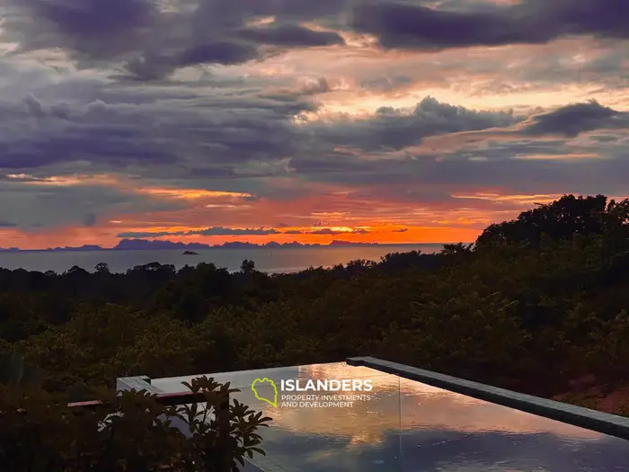 Luxury 3-Bedroom Sea View Pool Villa on 1 Rai Land – Srithanu Area