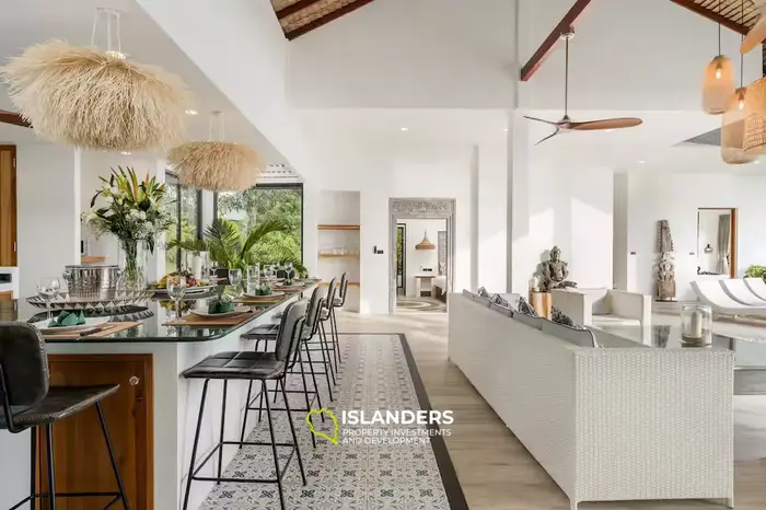 Luxury 3-Bedroom Sea View Pool Villa on 1 Rai Land – Srithanu Area