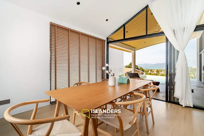 Brand new 3 bdrm pool villa with panoramic sea views (Plai Laem)