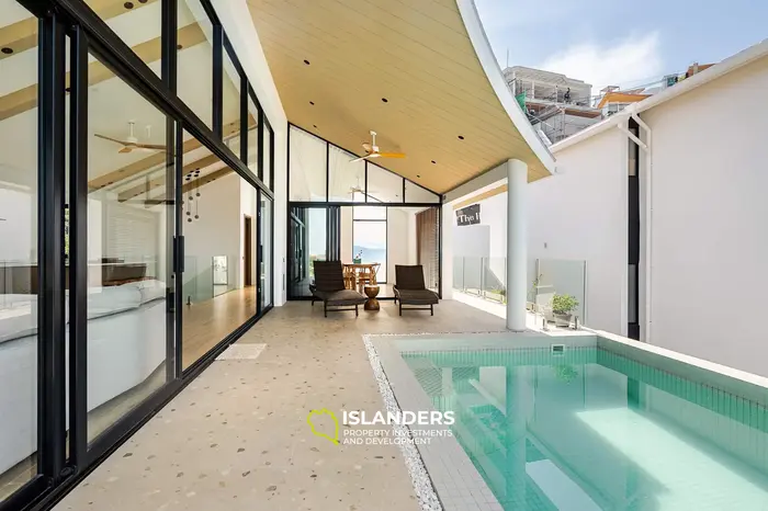 Brand new 3 bdrm pool villa with panoramic sea views (Plai Laem)