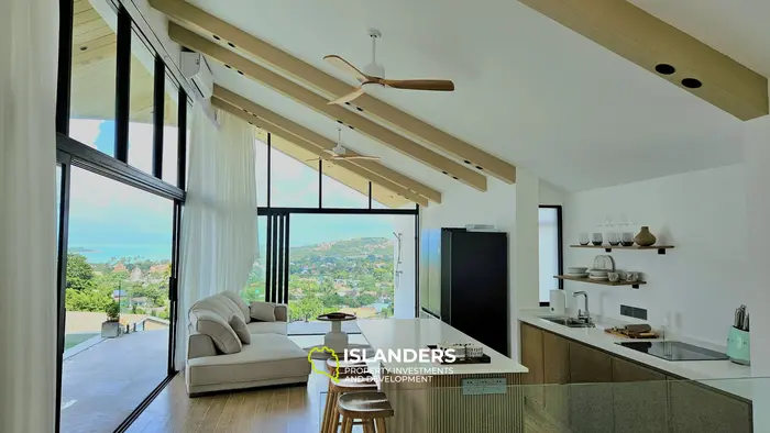 Brand new 3 bdrm pool villa with panoramic sea views (Plai Laem)