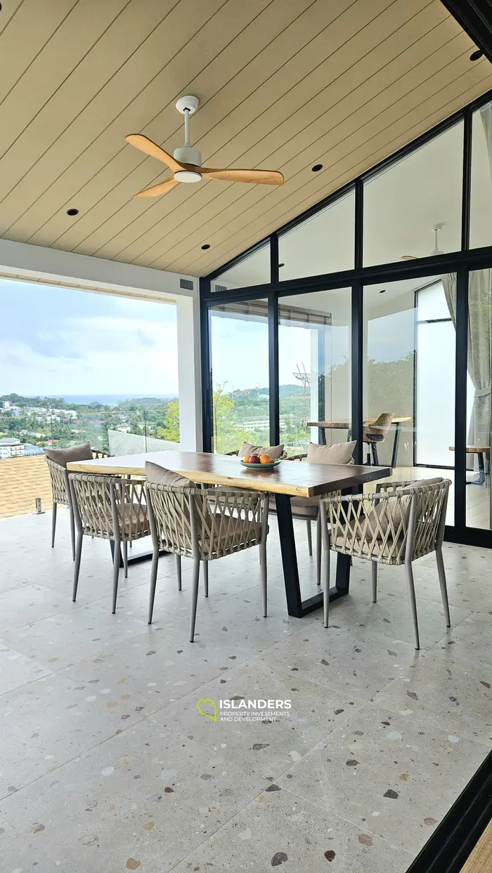 3 bdrm pool villa with sea and Big Buddha view (Plai Laem)