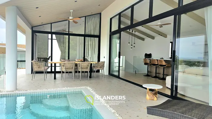 3 bdrm pool villa with sea and Big Buddha view (Plai Laem)