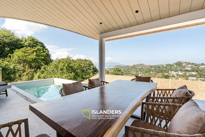 3 bdrm pool villa with sea and Big Buddha view (Plai Laem)