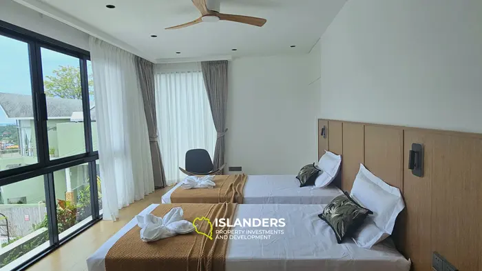 Brand new 3 bdrm pool villa with sea view (Plai Laem)