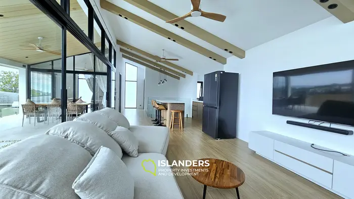 Brand new 3 bdrm pool villa with sea view (Plai Laem)