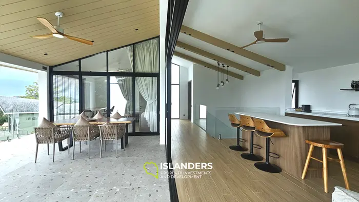 Brand new 3 bdrm pool villa with sea view (Plai Laem)