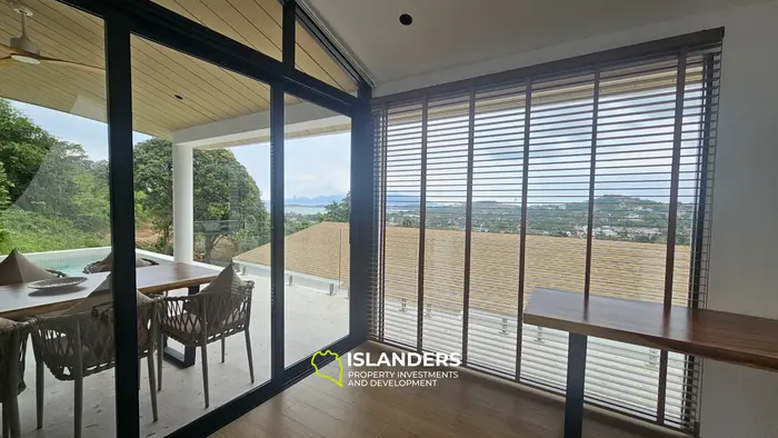 Brand new 3 bdrm pool villa with sea view (Plai Laem)