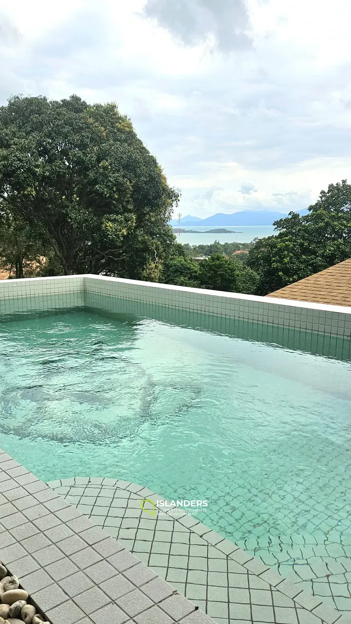 Brand new 3 bdrm pool villa with sea view (Plai Laem)