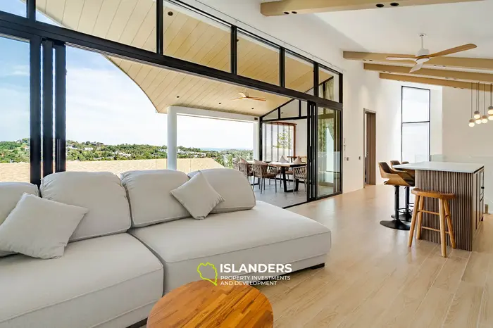 Brand new 3 bdrm pool villa with sea view (Plai Laem)