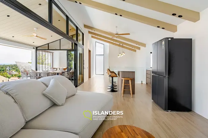 Brand new 3 bdrm pool villa with sea view (Plai Laem)