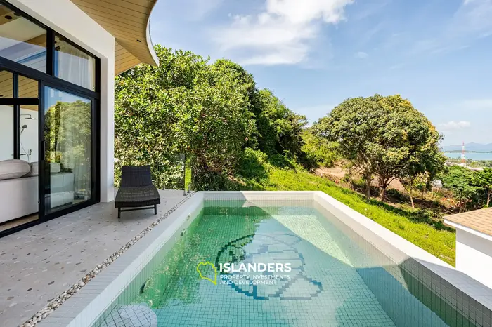 Brand new 3 bdrm pool villa with sea view (Plai Laem)