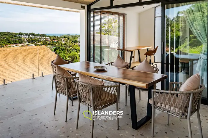 Brand new 3 bdrm pool villa with sea view (Plai Laem)