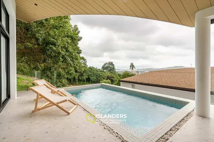 Cozy 3-bdrm pool villa overlooking the sea (Plai Laem)