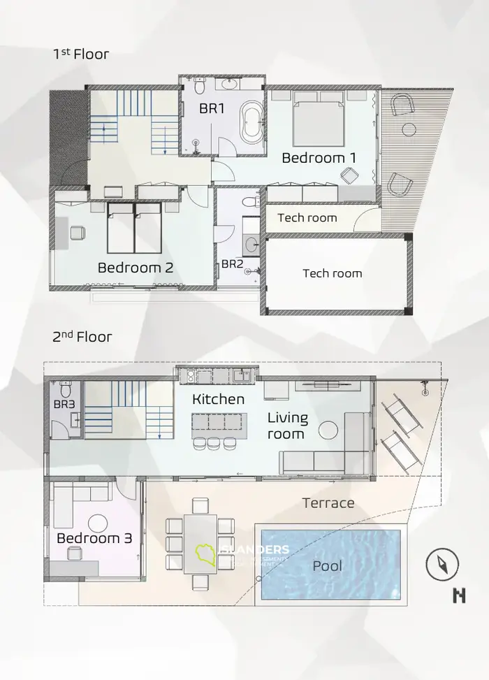 Cozy 3-bdrm pool villa overlooking the sea (Plai Laem)