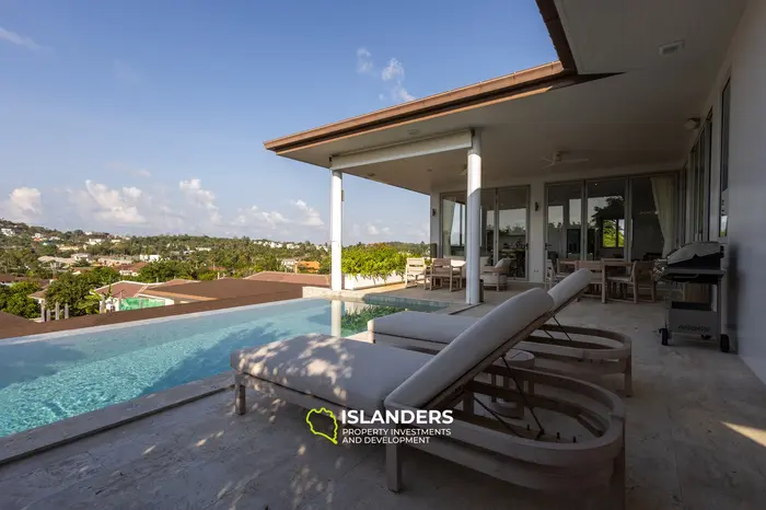 Modern 4-bdrm pool villa with cinema and partial sea view (Plai Laem)