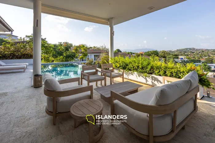 Modern 4-bdrm pool villa with cinema and partial sea view (Plai Laem)