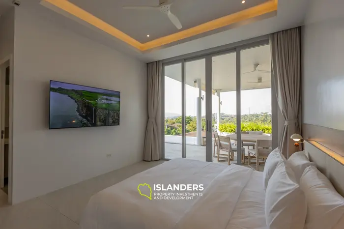 Modern 4-bdrm pool villa with cinema and partial sea view (Plai Laem)