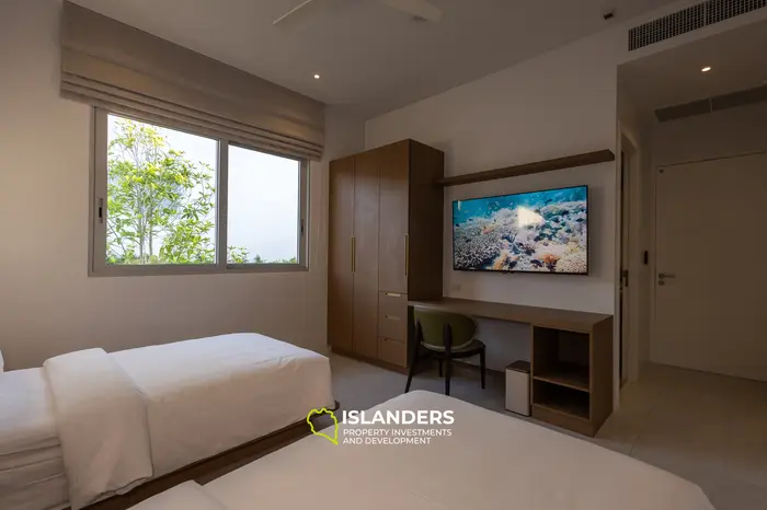 Modern 4-bdrm pool villa with cinema and partial sea view (Plai Laem)