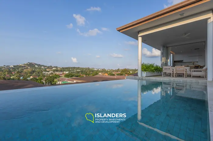 Modern 4-bdrm pool villa with cinema and partial sea view (Plai Laem)
