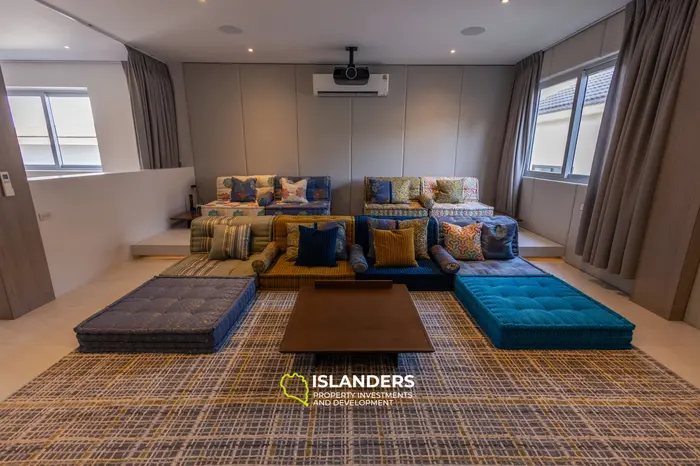 Modern 4-bdrm pool villa with cinema and partial sea view (Plai Laem)