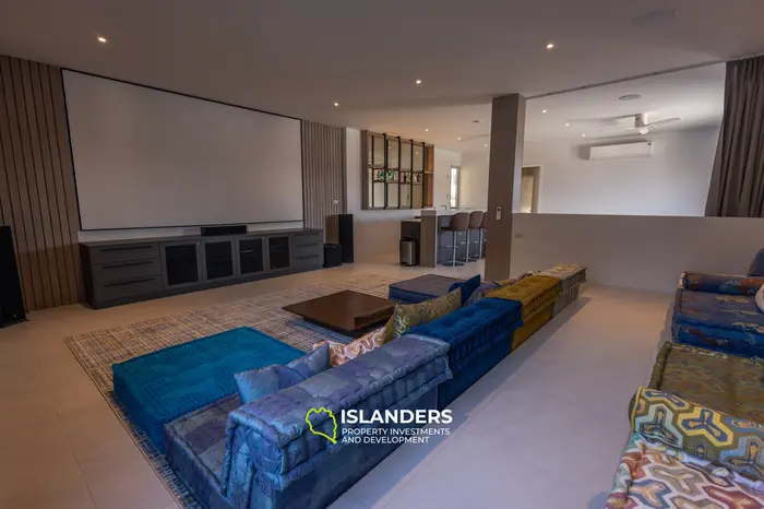 Modern 4-bdrm pool villa with cinema and partial sea view (Plai Laem)