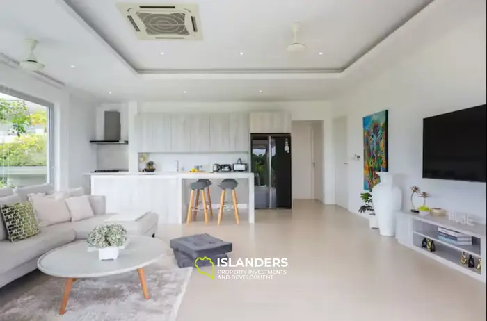 4-bdrm pool villa with panoramic views of the bay and sea (Bophut)