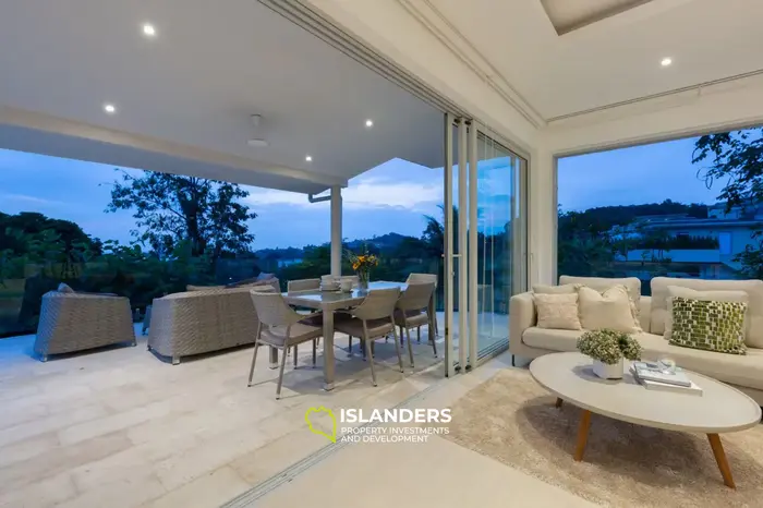 4-bdrm pool villa with panoramic views of the bay and sea (Bophut)