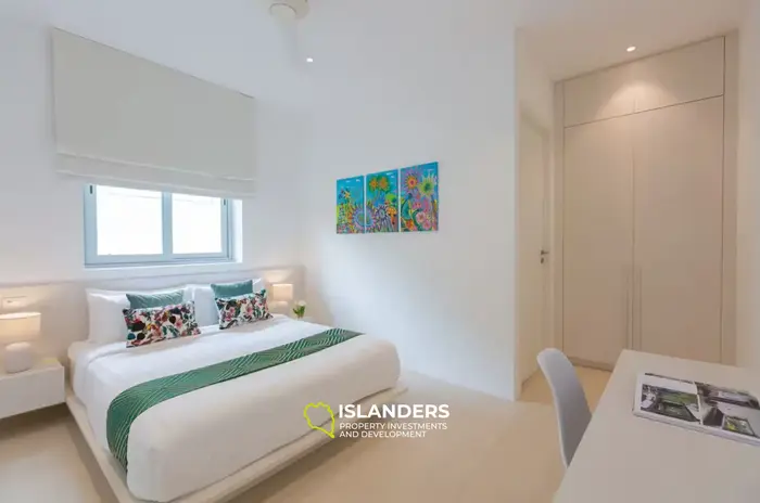 4-bdrm pool villa with panoramic views of the bay and sea (Bophut)