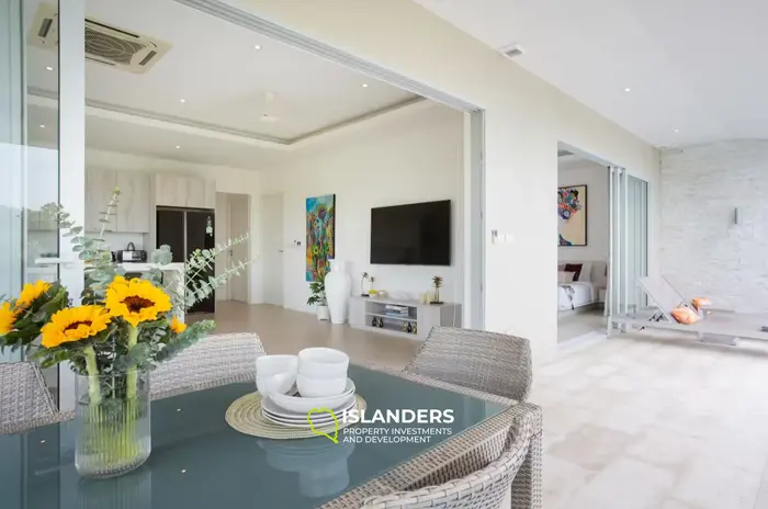 4-bdrm pool villa with panoramic views of the bay and sea (Bophut)