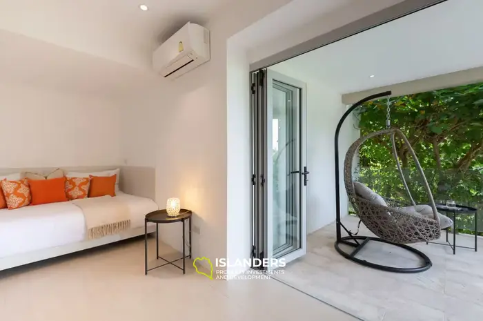 4-bdrm pool villa with panoramic views of the bay and sea (Bophut)