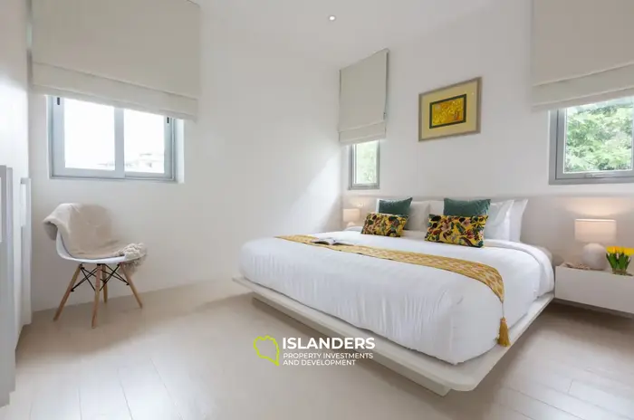 4-bdrm pool villa with panoramic views of the bay and sea (Bophut)