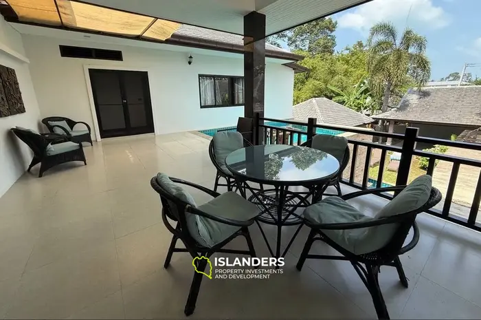 Comfortable 4-bdrm pool villa in a sought-after area (Maenam)