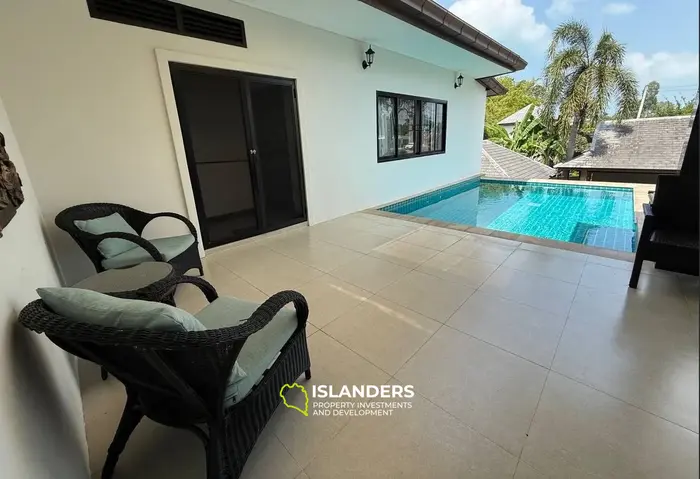 Comfortable 4-bdrm pool villa in a sought-after area (Maenam)