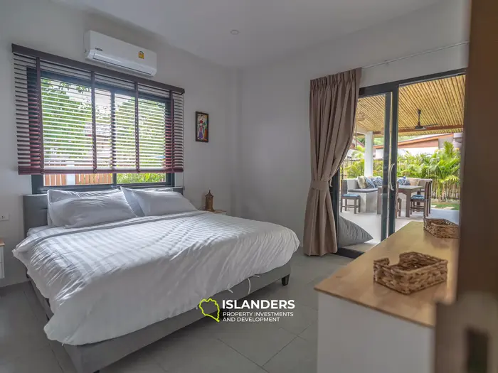 Private pool villa at walking distance to the beach