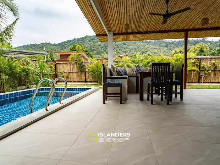 Private pool villa at walking distance to the beach