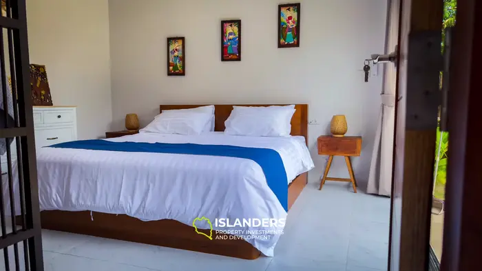 Private pool villa at walking distance to the beach