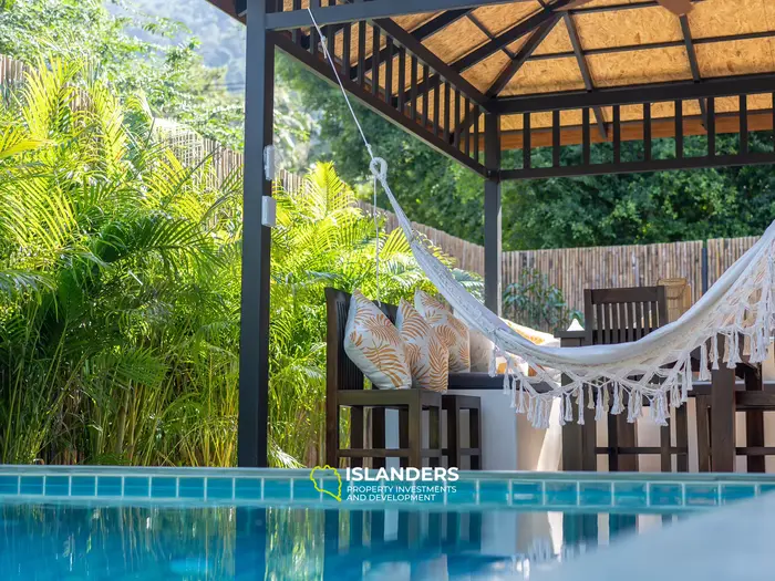 Private pool villa at walking distance to the beach